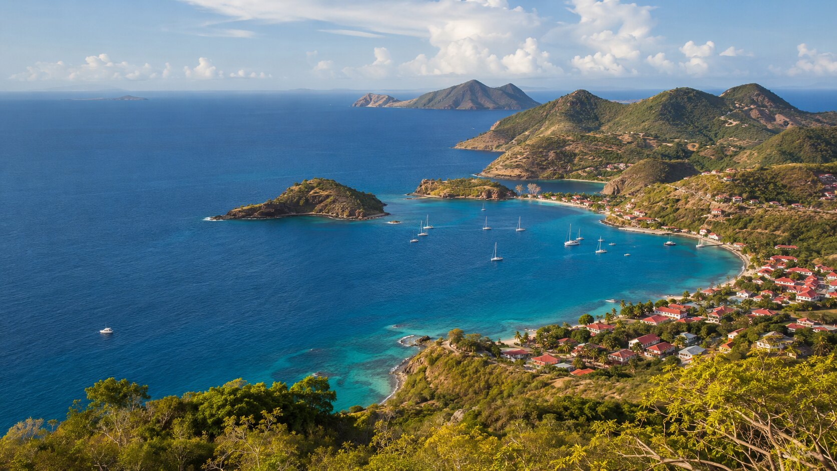 Plage de Grande Anse au coucher du soleil, Guadeloupe