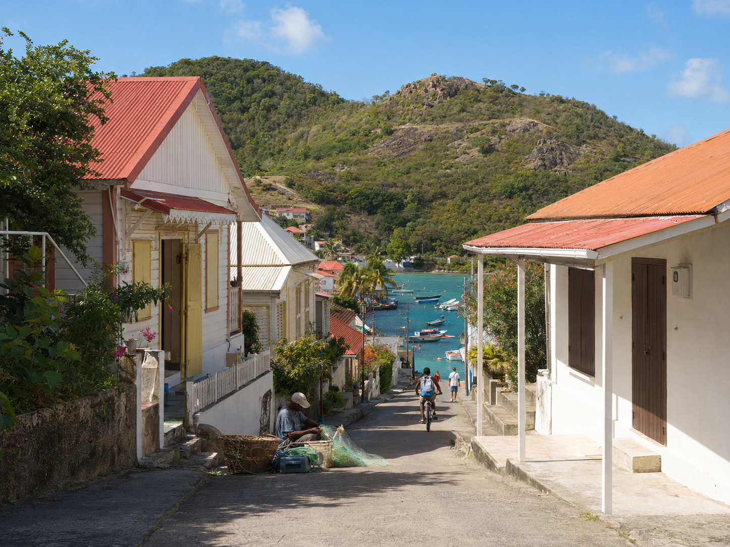 Le bourg terre de haut les saintes