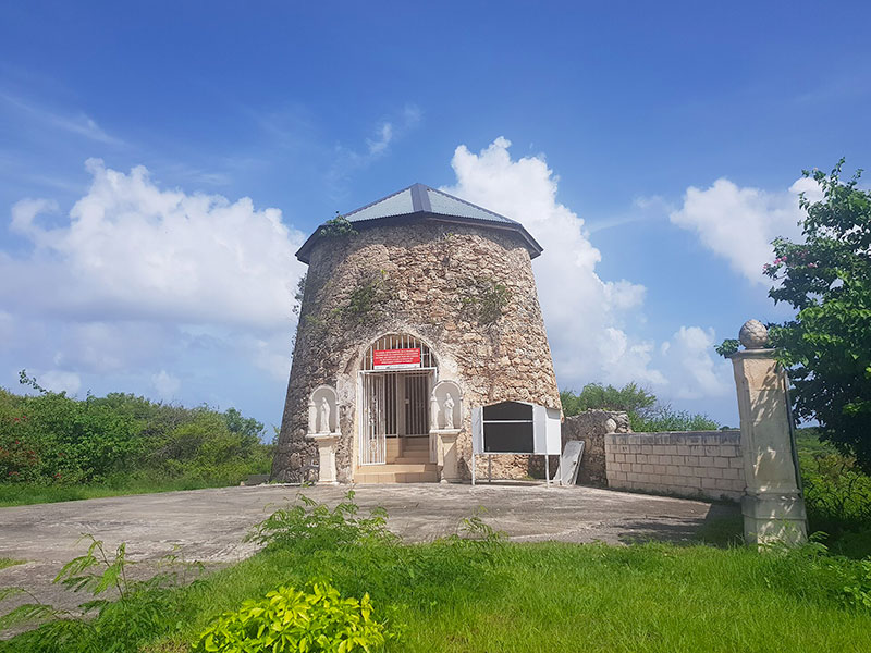 Moulin de la Mahaudière à Anse-Bertrand en Guadeloupe.