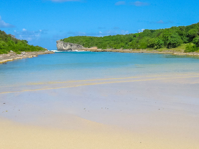 Porte d'Enfer Anse Bertrand en Guadeloupe.